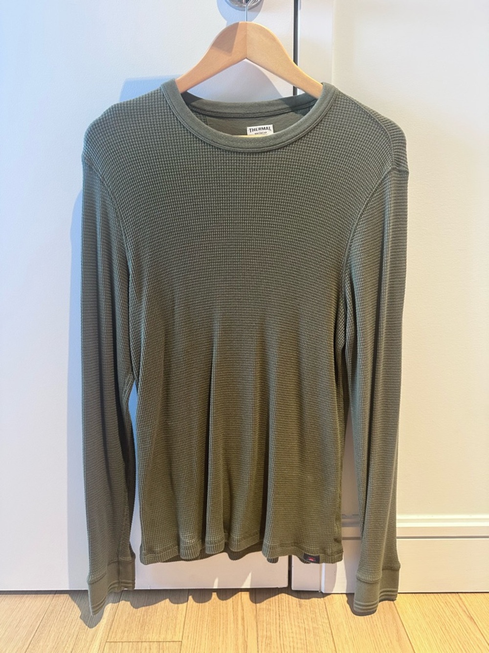 Faherty Olive Thermal Waffle Long Sleeve